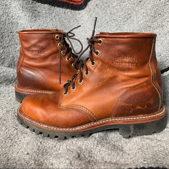 Chippewa Service Boots w/ Vibram Lug Sole - Picture 4 of 12